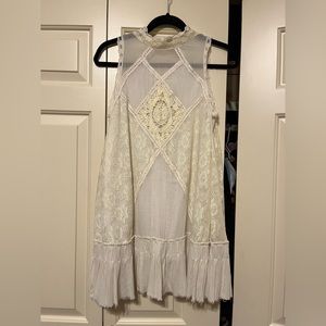 Free People Open Back Lace Dress Size XS